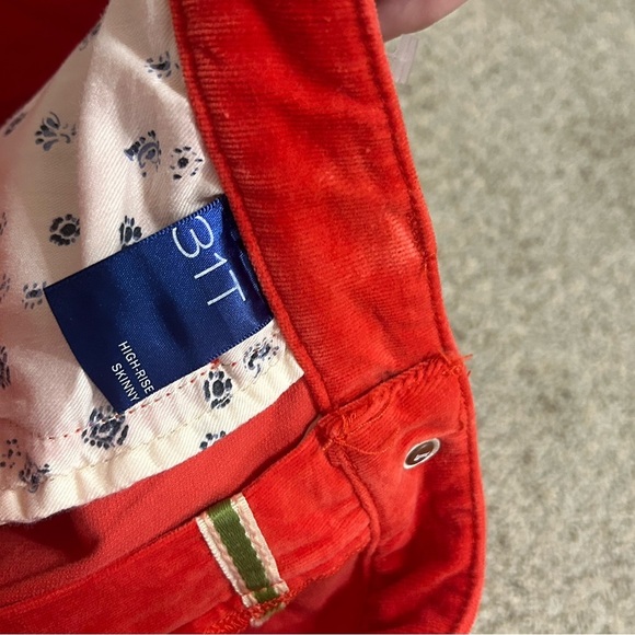 NWT Pilcro High-Rise Skinny Ankle Jeans Red Cotton Elastane Women's Size 31T - Picture 12 of 12